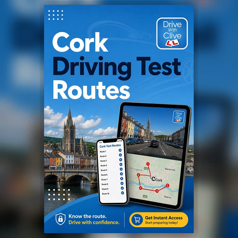 Cork Driving Test Routes video guide by Drive with Clive