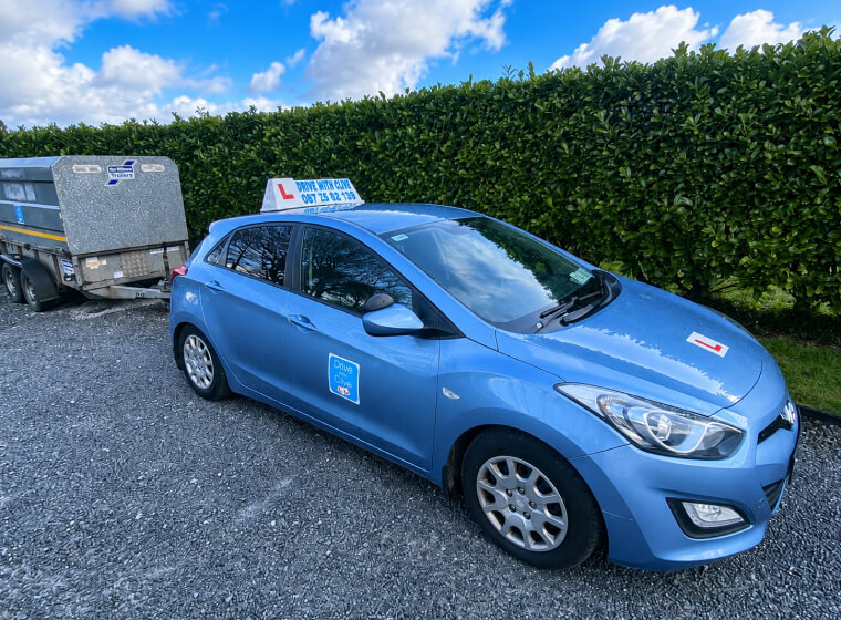Drive with Clive car and trailer used for trailer (BE) test lessons